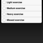 iBG*Star Diabetes Manager App - Notes on Exercise