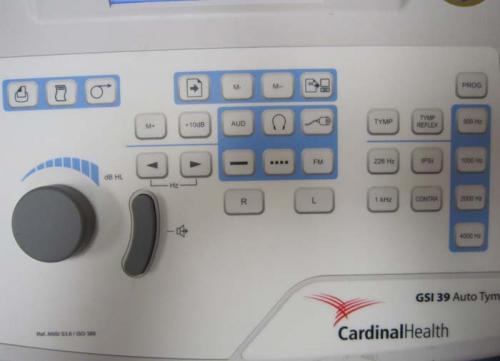 Tympanometers - GSI 39 Auto Tymp - Control Panel